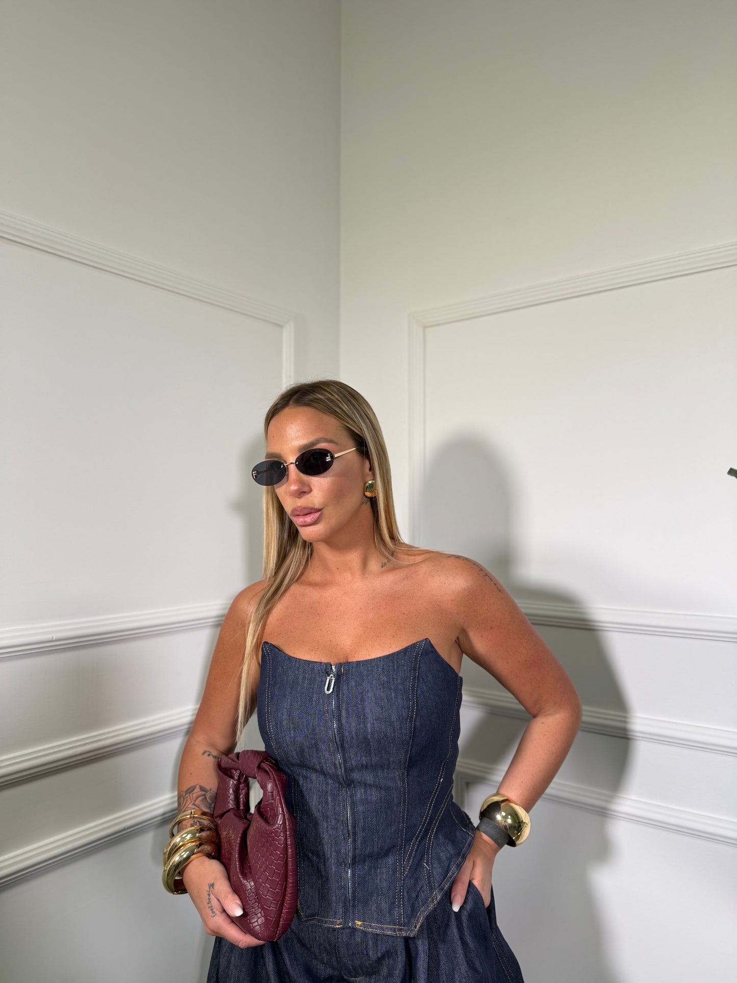 Coordinato in denim Icona lavaggio zero 06700