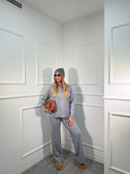 Coordinato lana rasata Winter grigio 022