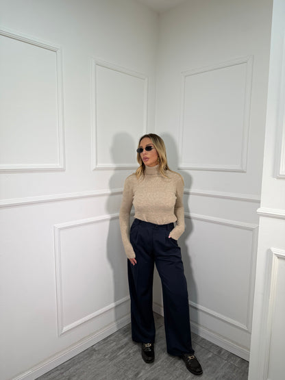 Pantaloni palazzo Studios blu 15592