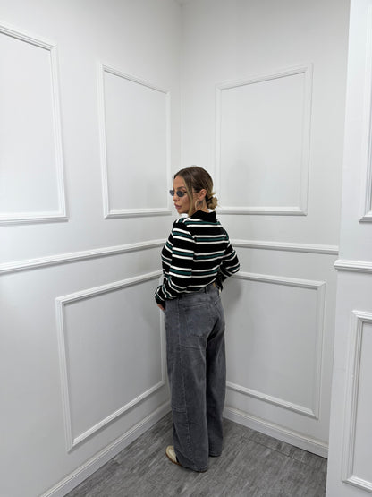 Jeans balloon Maddox grigio slavato km507