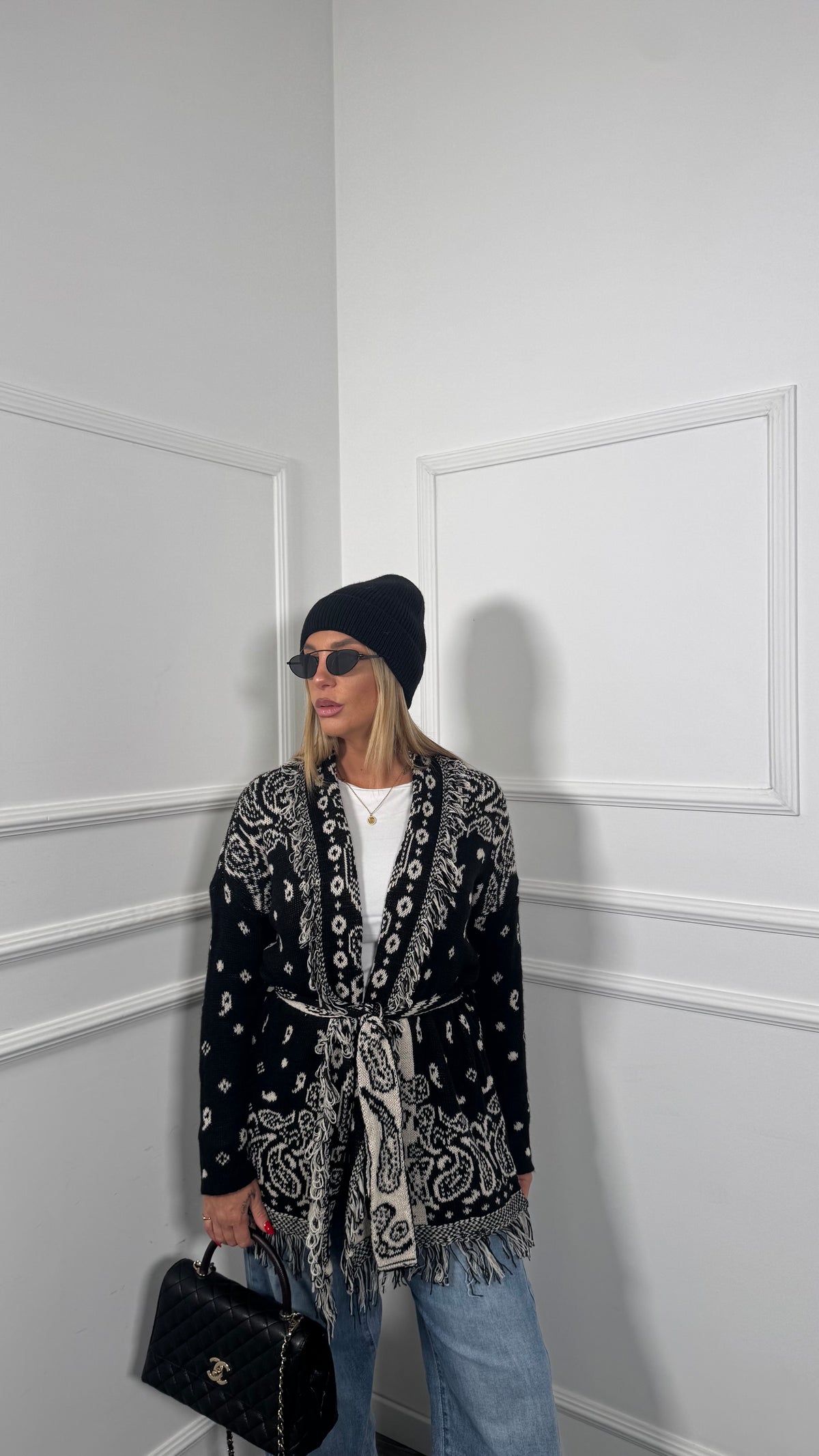 Cardigan misto lana Alanuy nero
