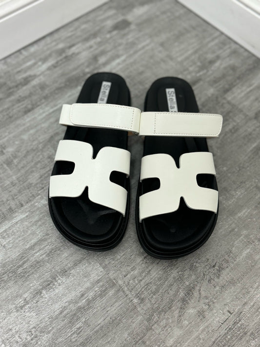 Ciabatta strappo mod Hermès bianco