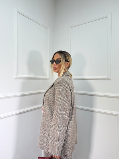 Tailleur principe di galles Jamie marrone 2813