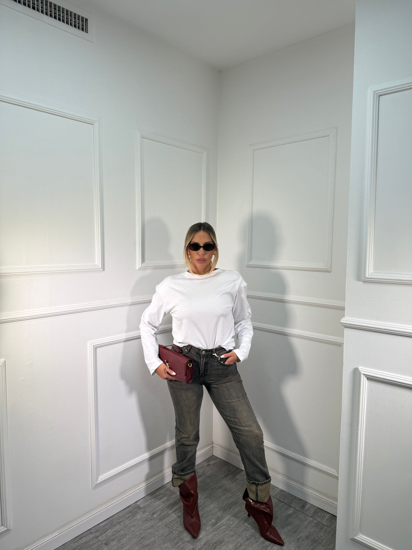 Jeans skinny lavaggio sabbiato L1077