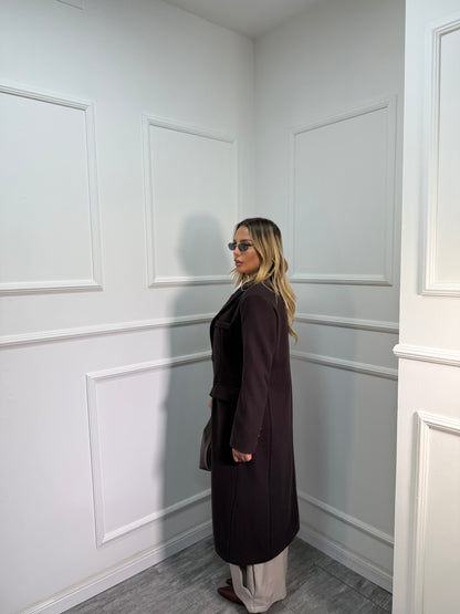 Cappotto lana cotta London marrone 88802