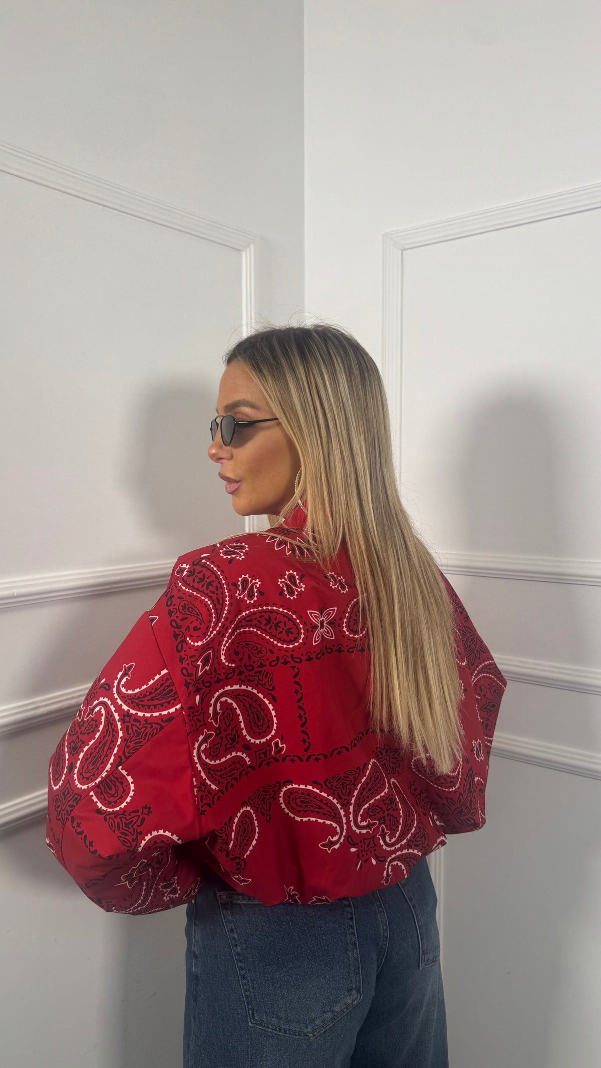 Bomber bandana trapuntato Banderas rosso 7293