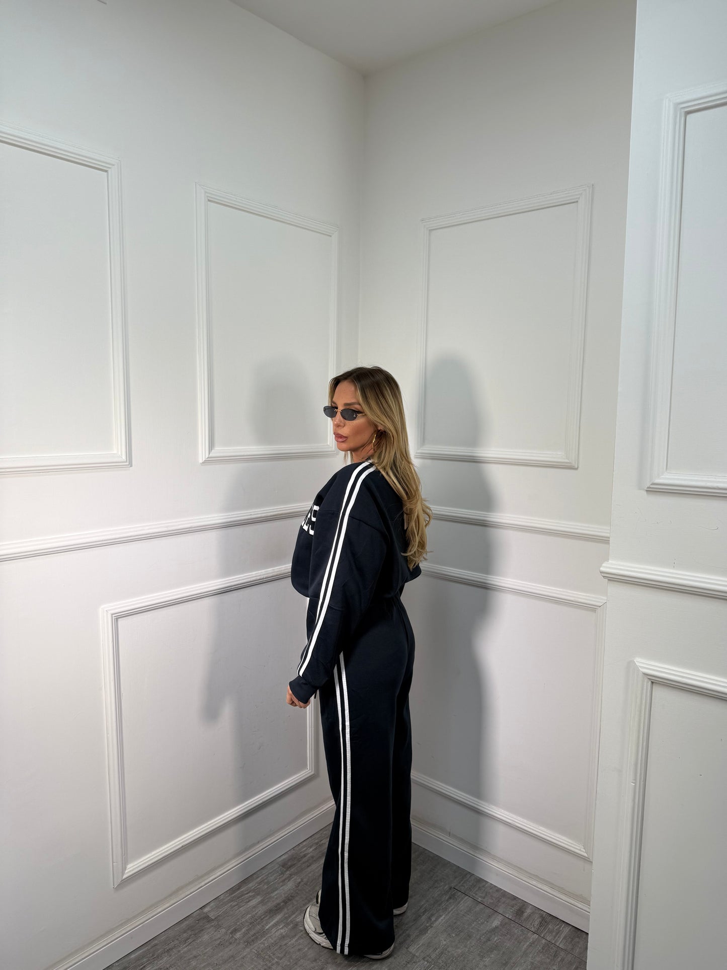 Coordinato in tuta Los Angeles blu navy rt723