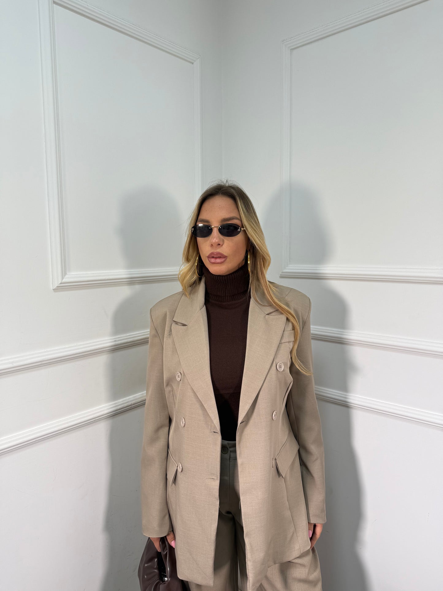 Tailleur doppiopetto Julia cappuccino my86269