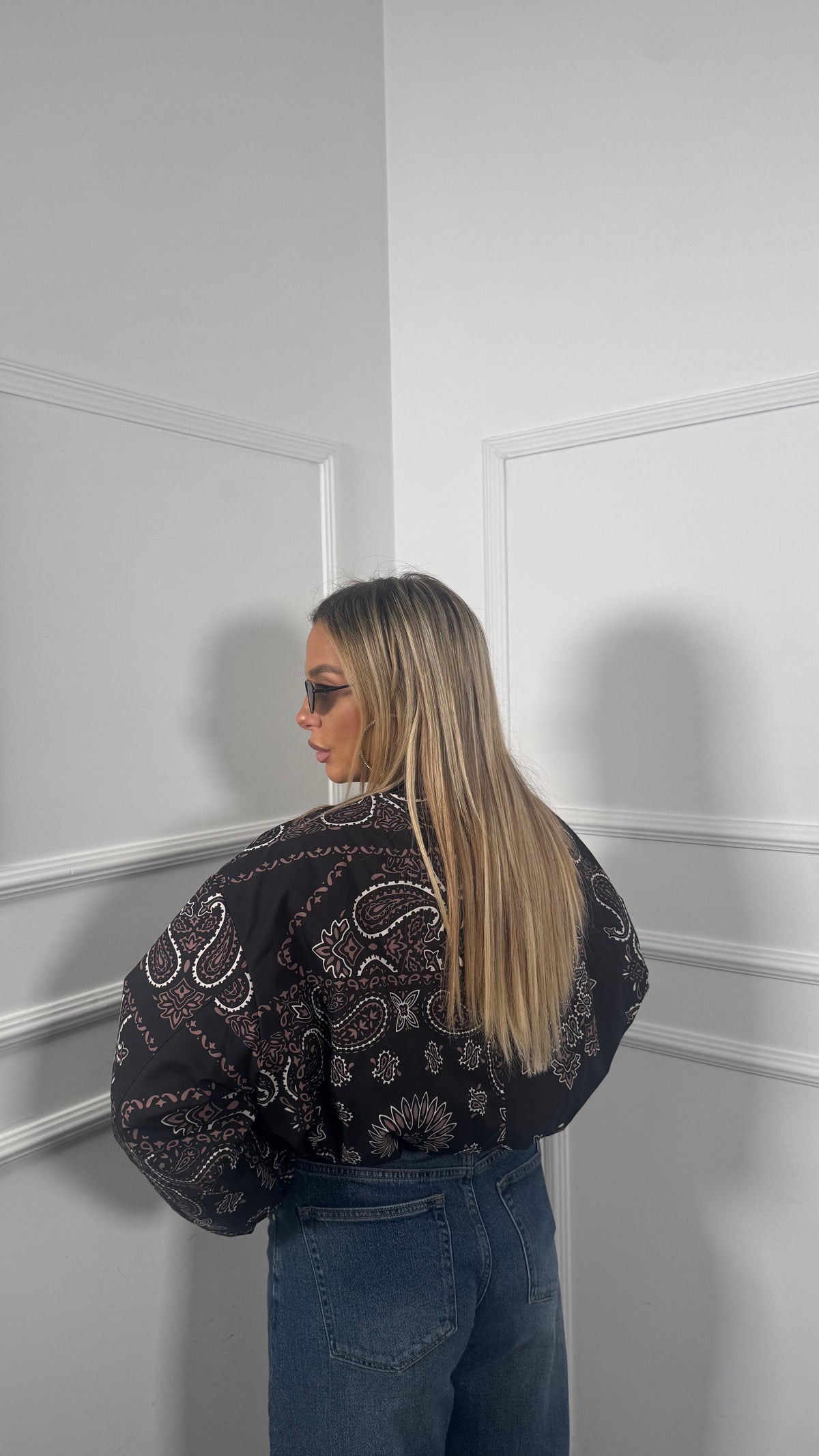 Bomber bandana trapuntato Banderas nero 7293