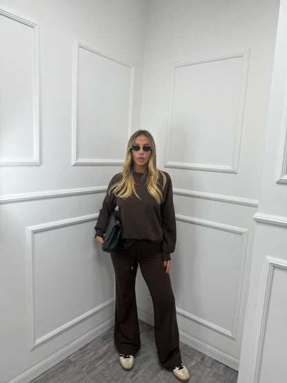 Coordinato Comfy marrone 3595