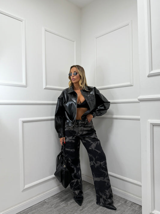 Jeans palazzo marmorizzato Washington ml242