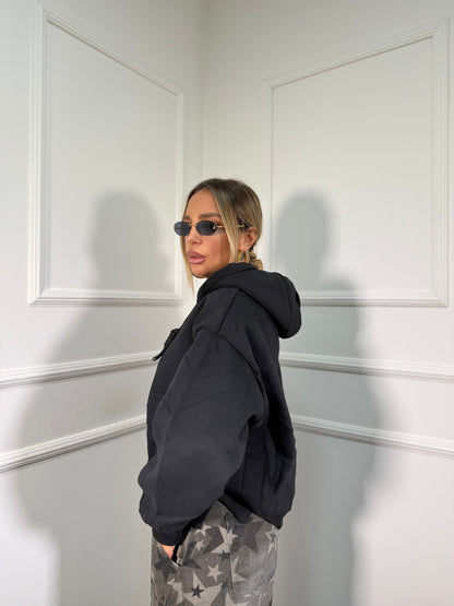 Felpa strutturata Starbucks nera K-3703