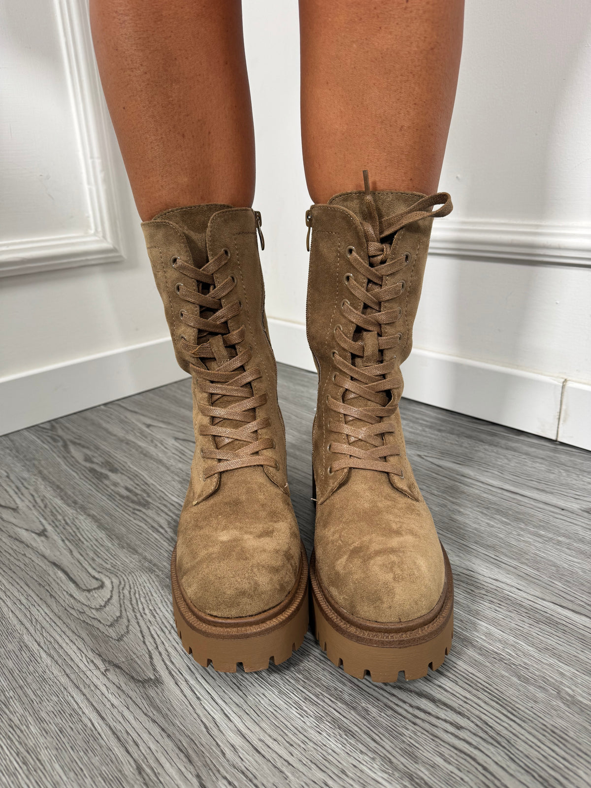 Anfibio eco camoscio para alta khaki 4292