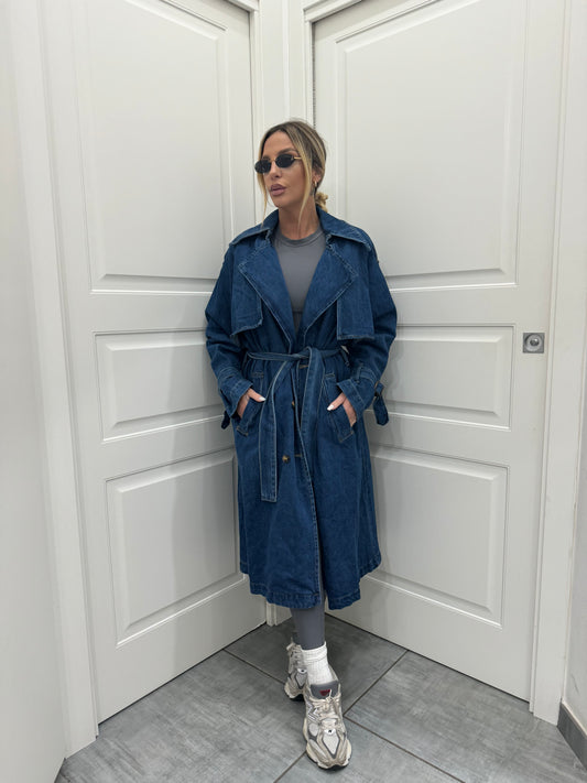 Trench in Denim Premium quality