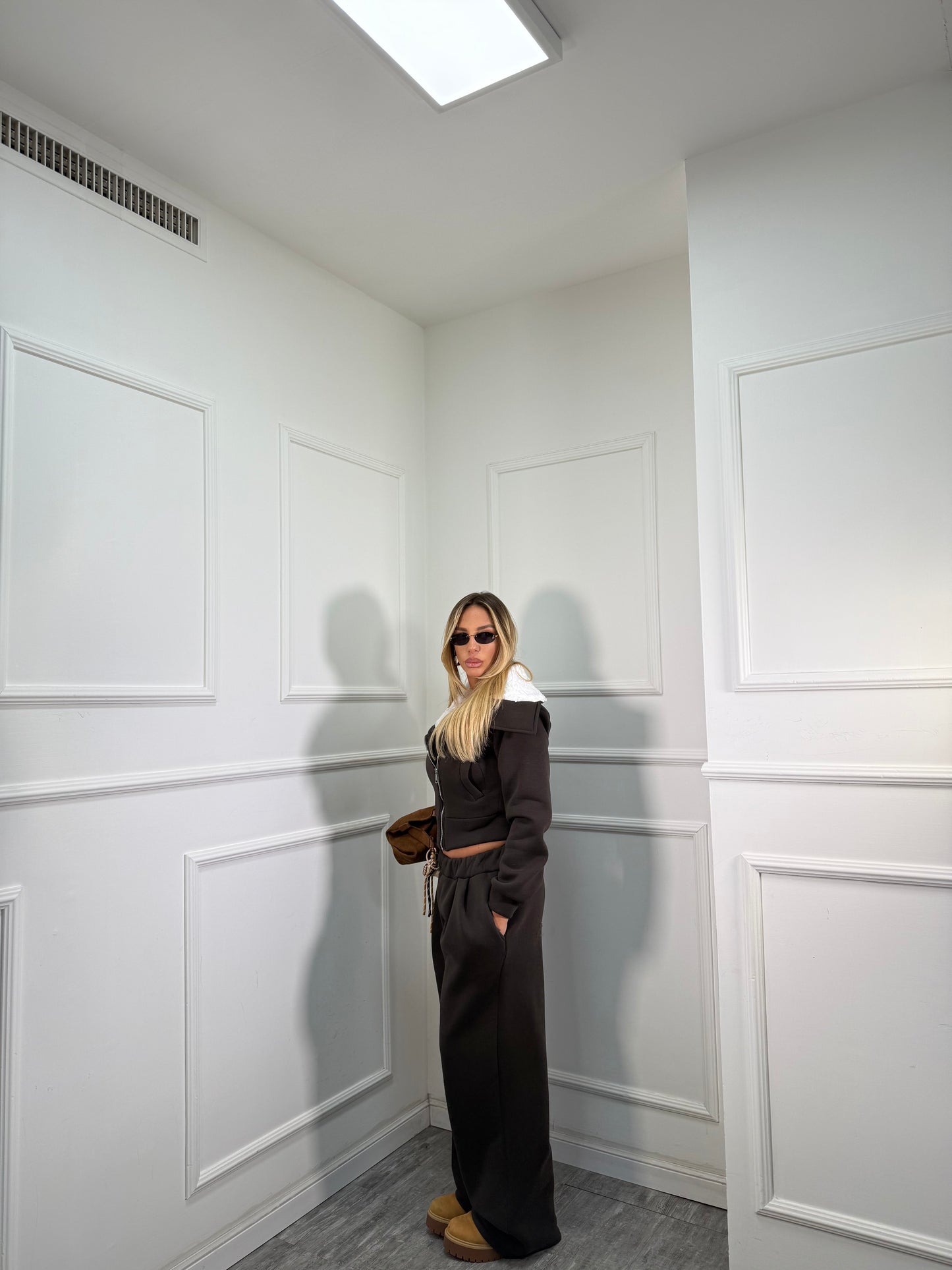 Coordinato tuta Teddy cioccolato 22658