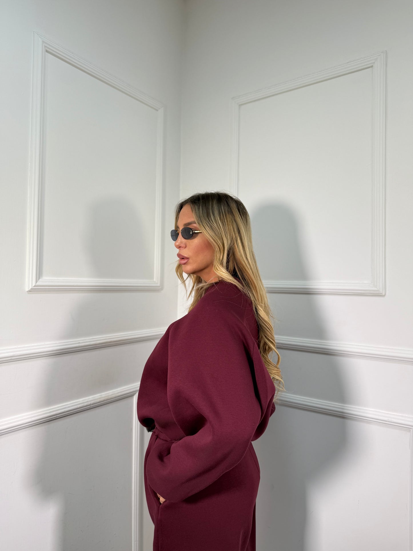 Coordinato in tuta Valley bordeaux bordeaux by justwest f0029f