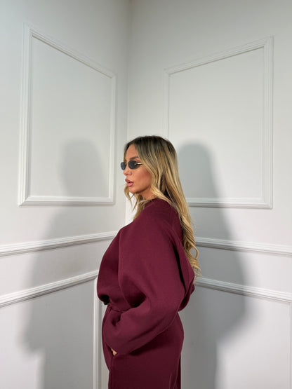 Coordinato in tuta Valley bordeaux bordeaux by justwest f0029f