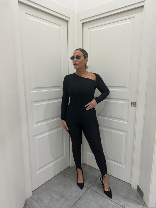 Coordinato body trasversale nero