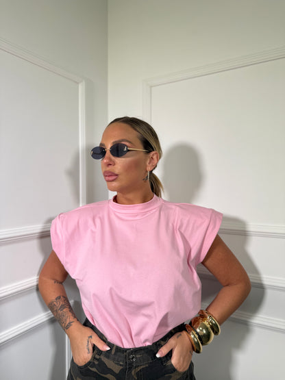 T-shirt giromanica con spalline Sunny (vari colori)