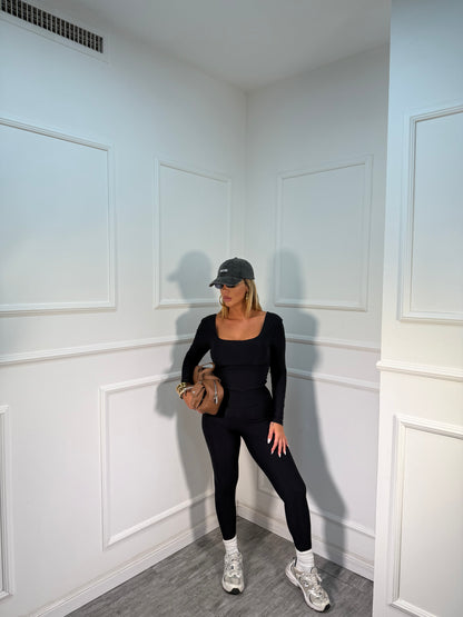 Leggins con ghette Nero