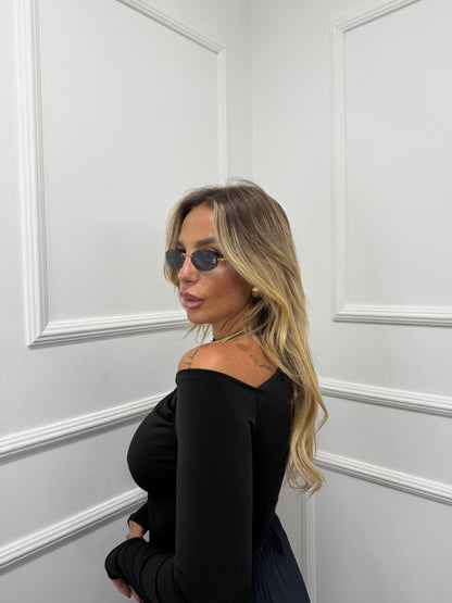 Shirt in lycra Kim nera 24392