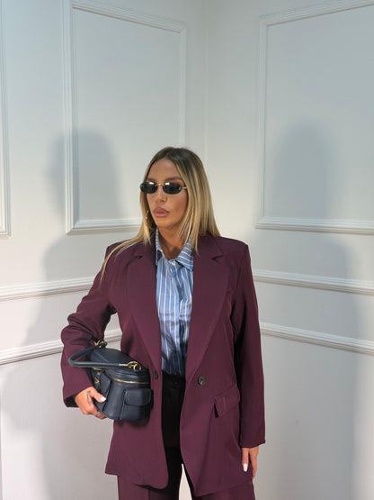 Tailleur Zaira bordeaux m11088