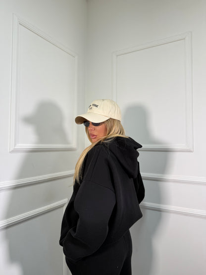 Coordinato tuta in pile Walking nero 22656