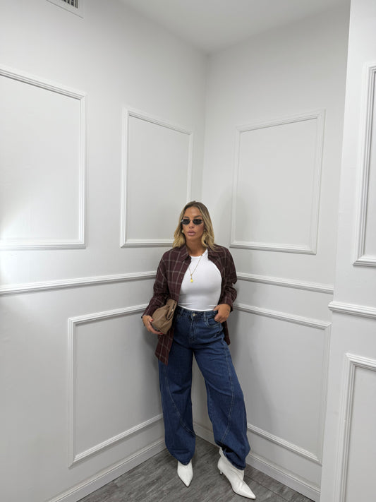 Jeans palazzo Tommy lavaggio scuro lm685