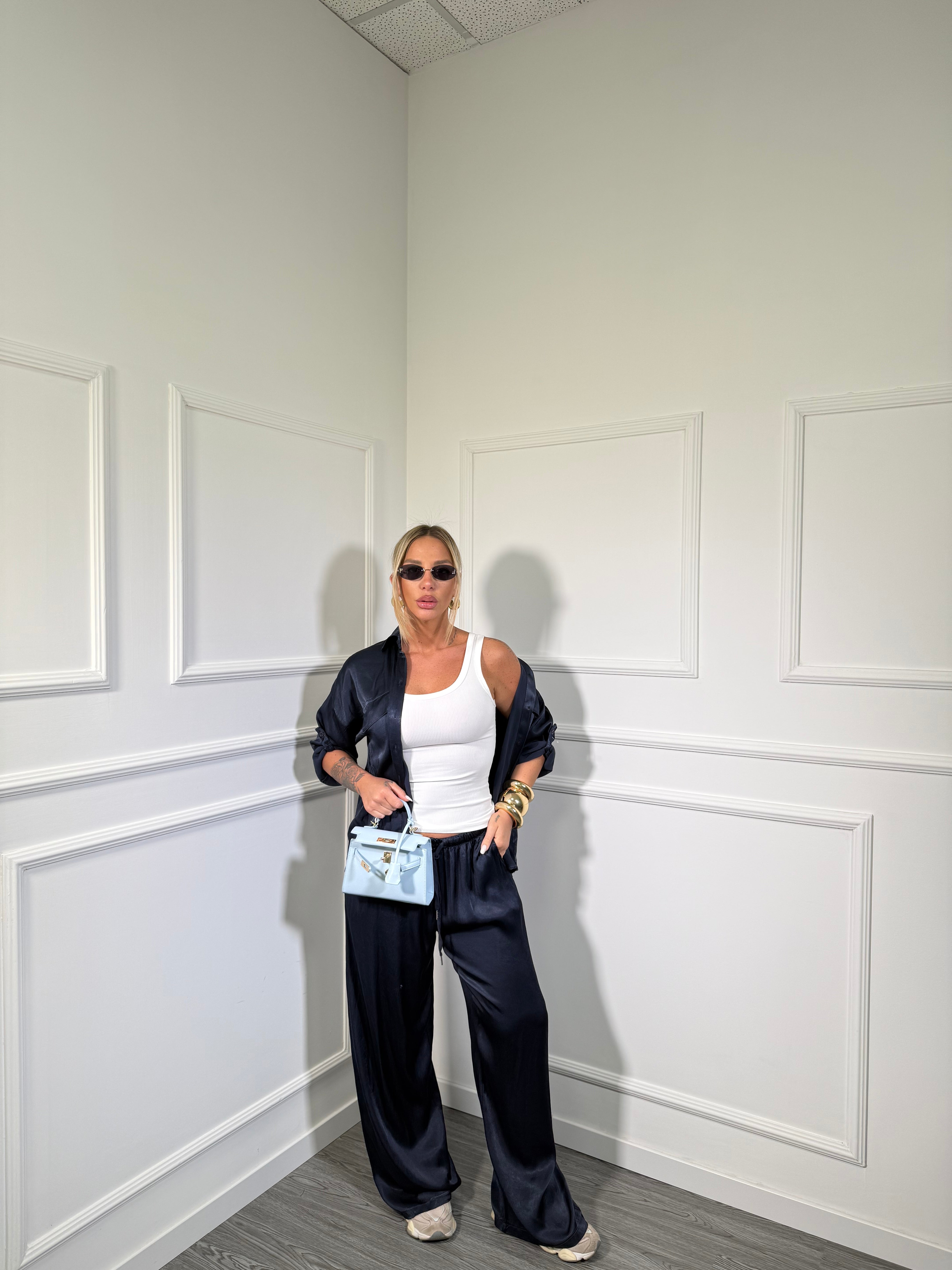 Coordinato in satin Alice (vari colori)