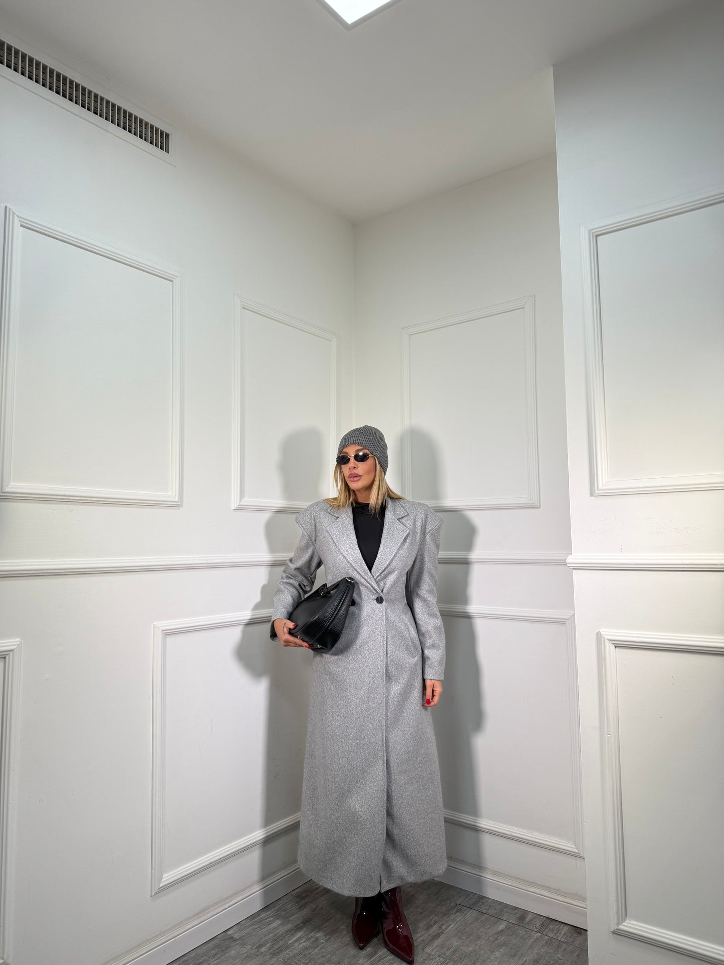 Cappotto misto lana Empire grigio 251631