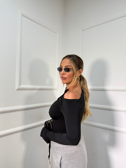 Shirt in lycra Kim nera 24392