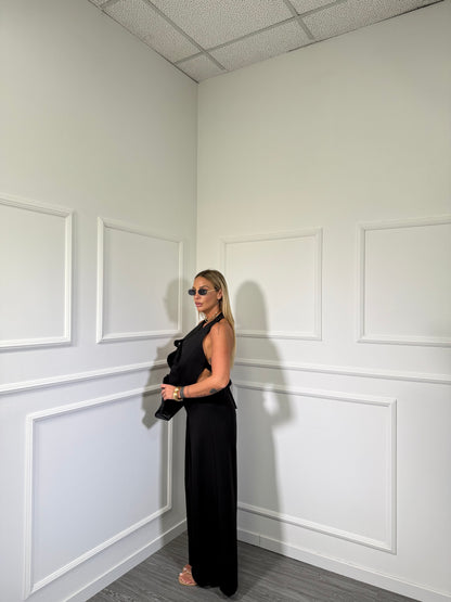Tailleur con top by justwest nero d202698