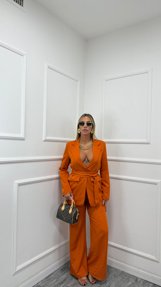 Tailleur con fusciacca Venice coccio 8576