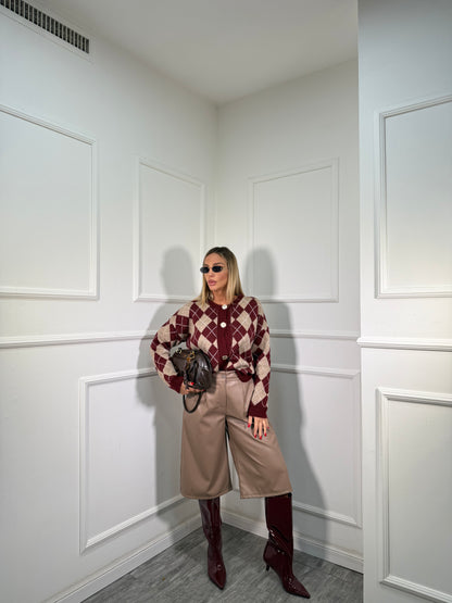 Bermuda in ecopelle Orlando taupe 18197