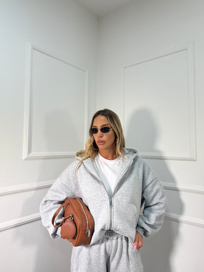 Coordinato in tuta Magnolia grigio by justwest 12601p