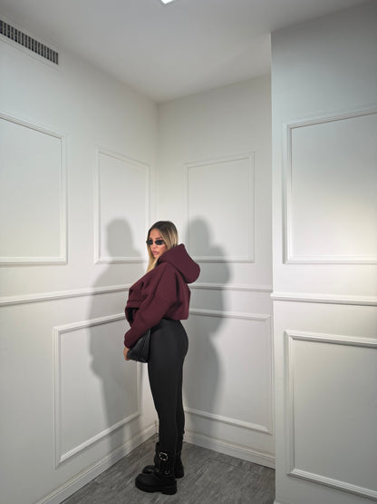 Leggins in lycra contenitivo nero 30688