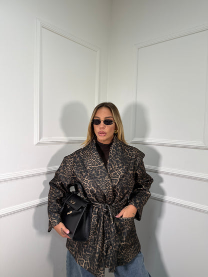 Cappotto in lana cotta Cherì maculato m11146