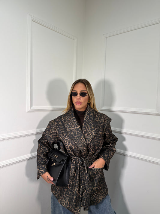 Cappotto in lana cotta Cherì maculato m11146