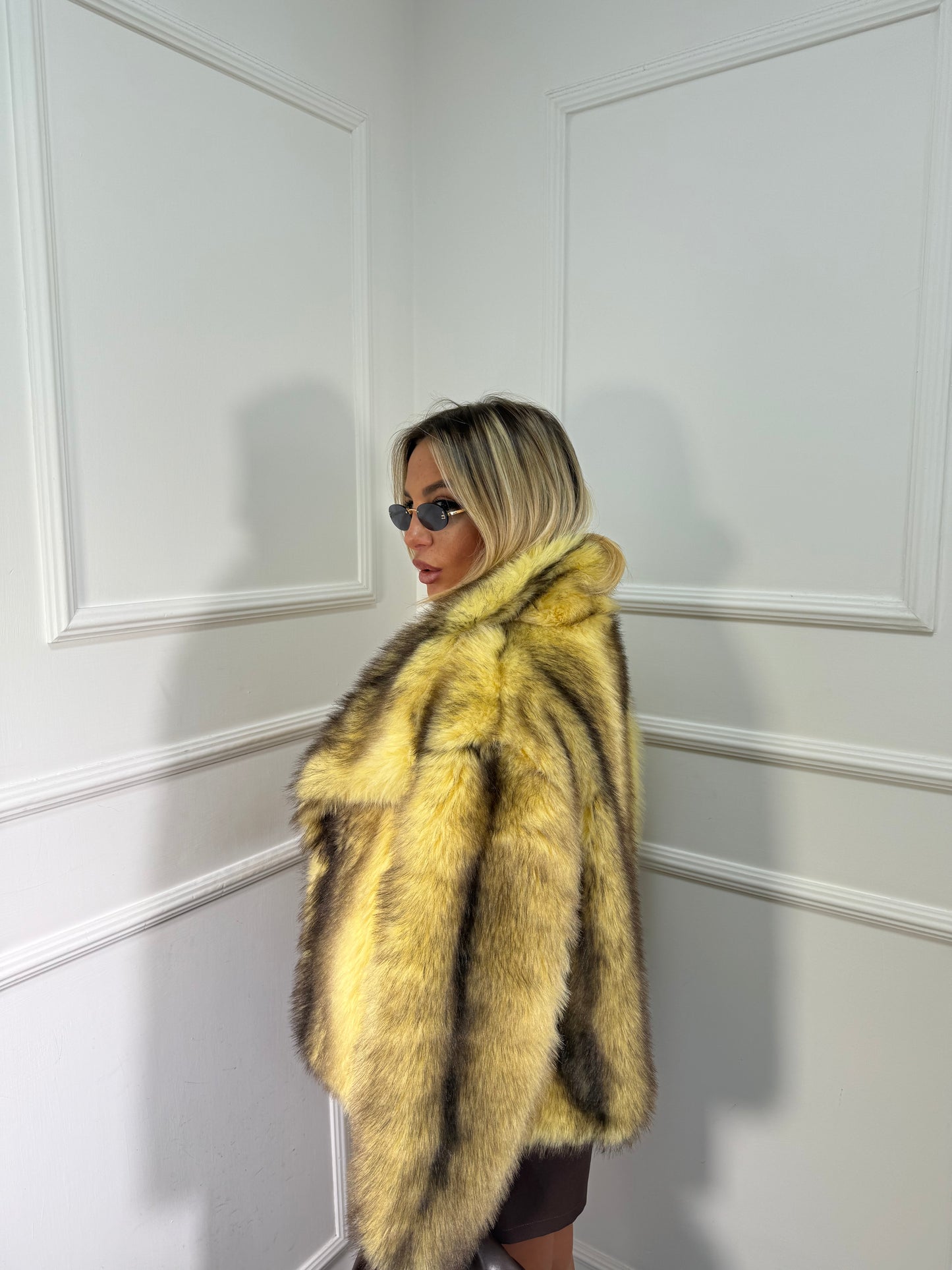 Ecofur Greenland gialla/cacao 68333