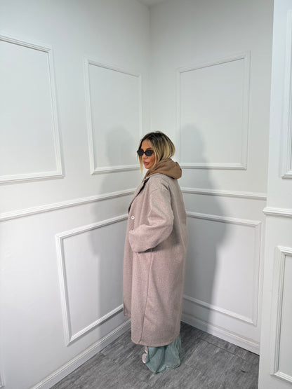 Cappotto oversize lana cotta New Yorker cappuccino 88793