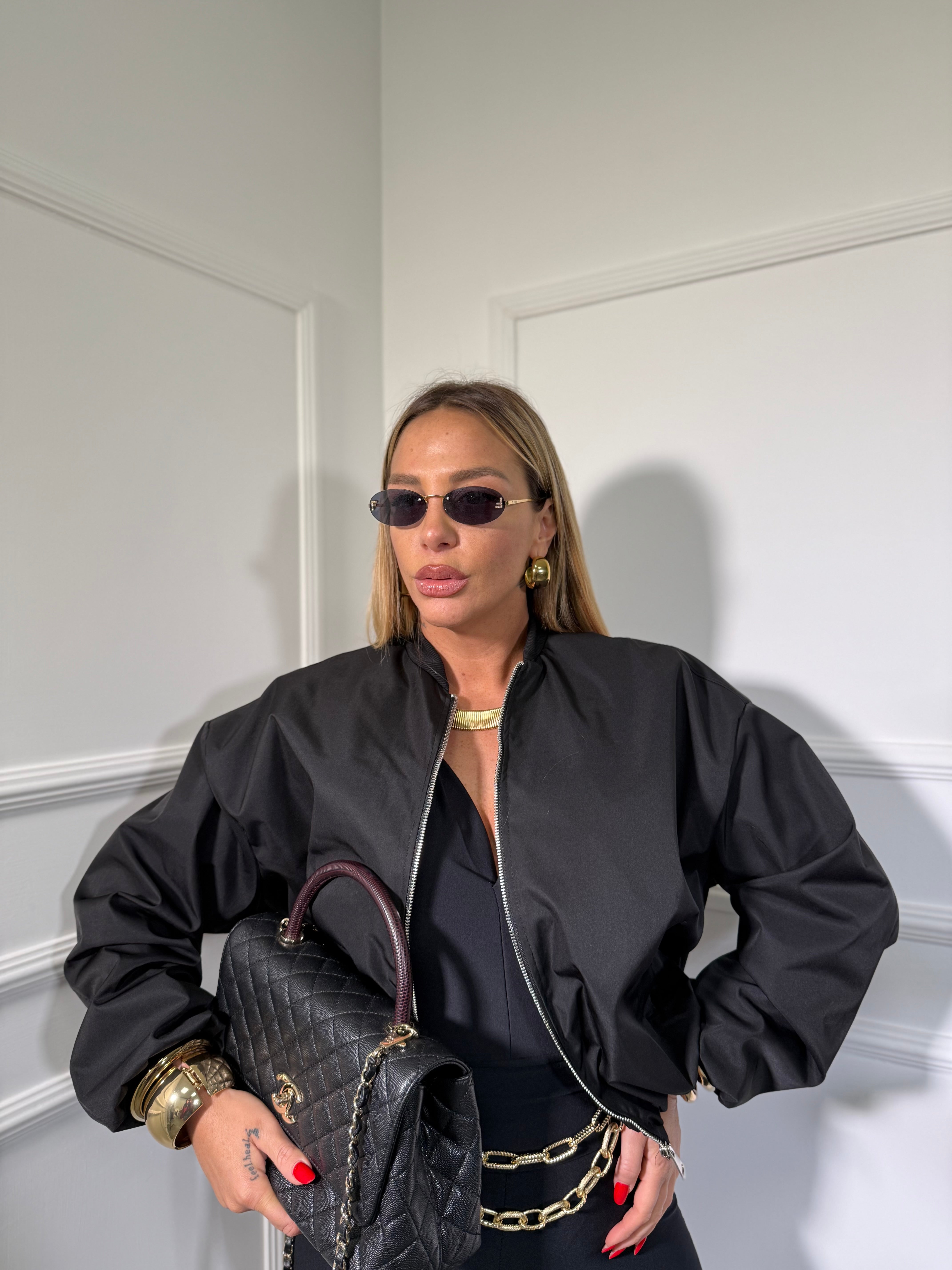 Bomber tessuto tecnico Janet (vari colori) 31069