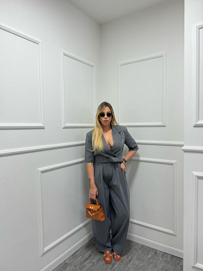 Tailleur mavi grigio