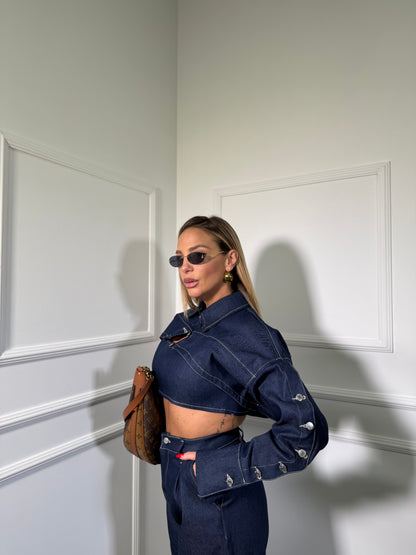 Triset in denim Cleo lavaggio zero