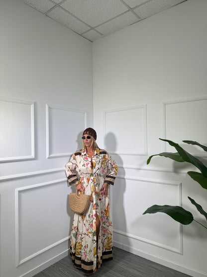 Chemisier midi in cotone floreale Singapore 21180