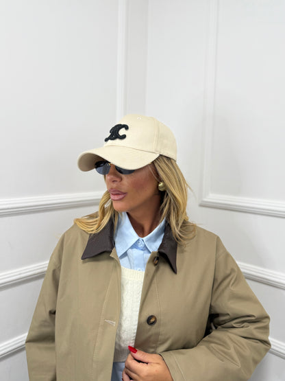 Parka Canyon con colletto ecopelle camel ld3472 by lumina