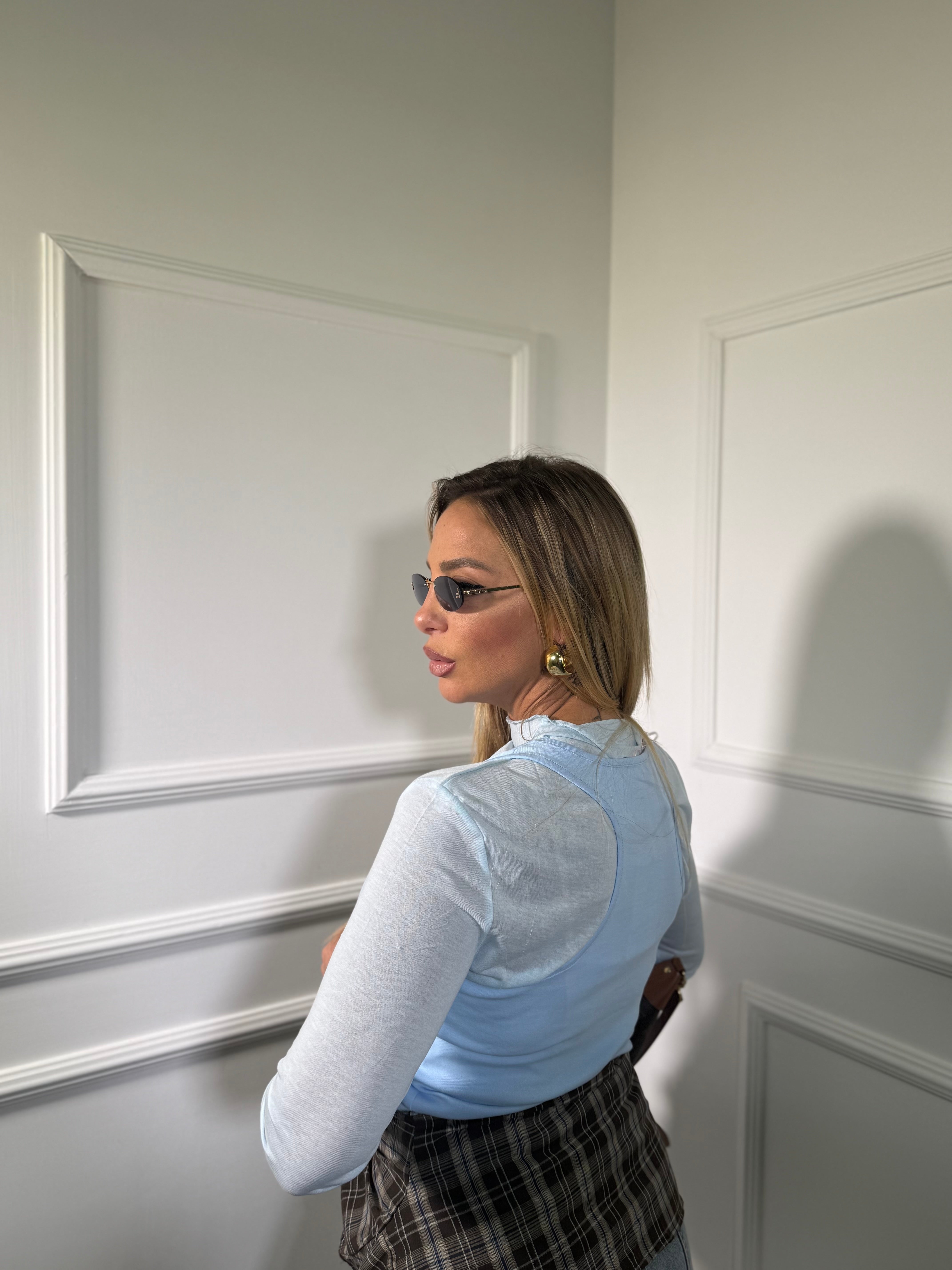 Shirt+ canotta  kelly  (vari colori) lpl368