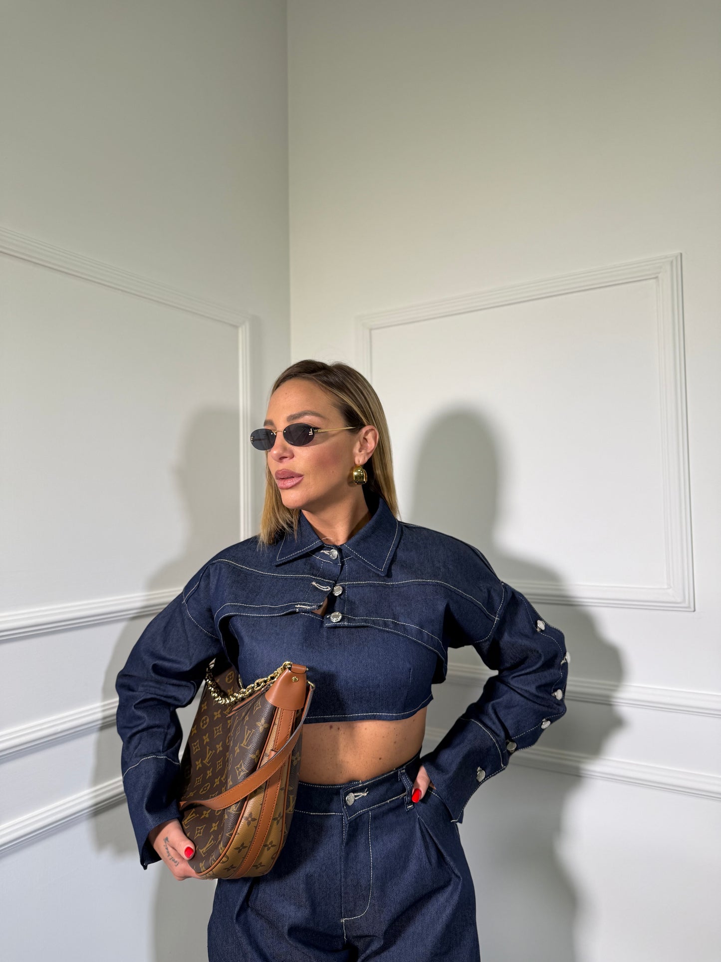 Triset in denim Cleo lavaggio zero