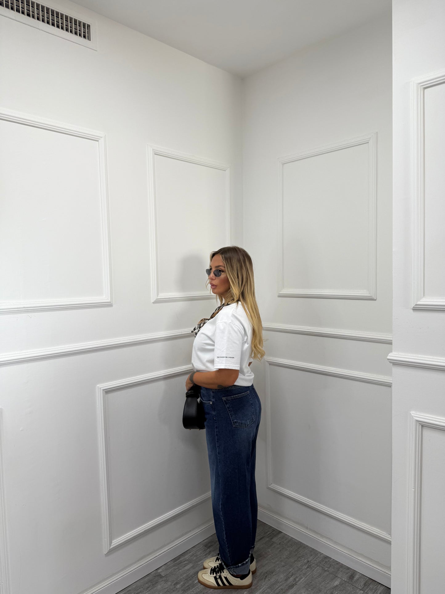 Jeans balloon con piegone na003 by lumina