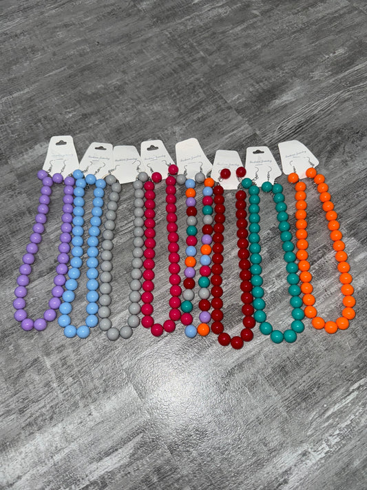 Collier set perle mini + orecchini low cost