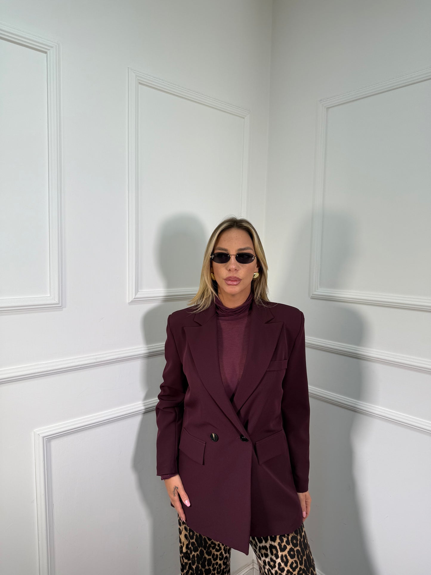 Blazer con spalline Classic by justwest vinaccia g5225